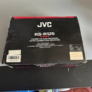 JVC KS-R125 Cassette Car Receiver Digital Synthesizer Tuner Vintage New In Box